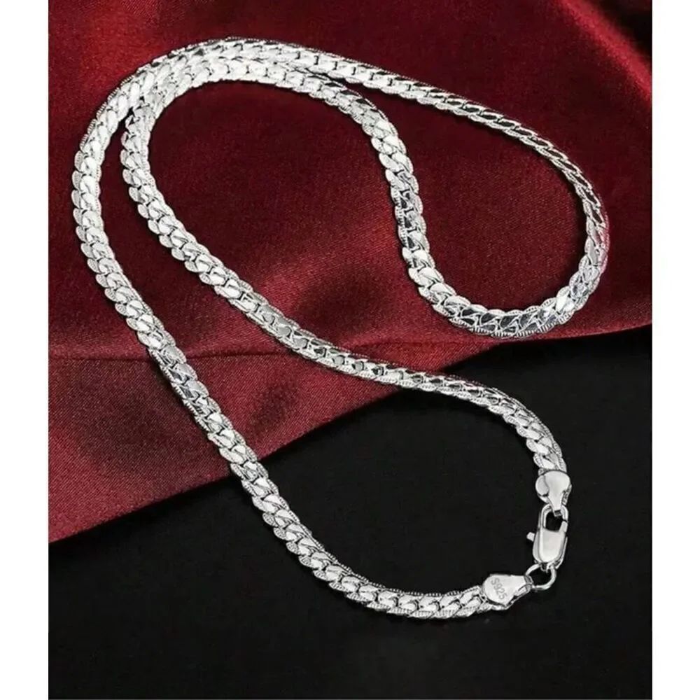 4 MM sterling Silver Chain - Picture 7 of 8